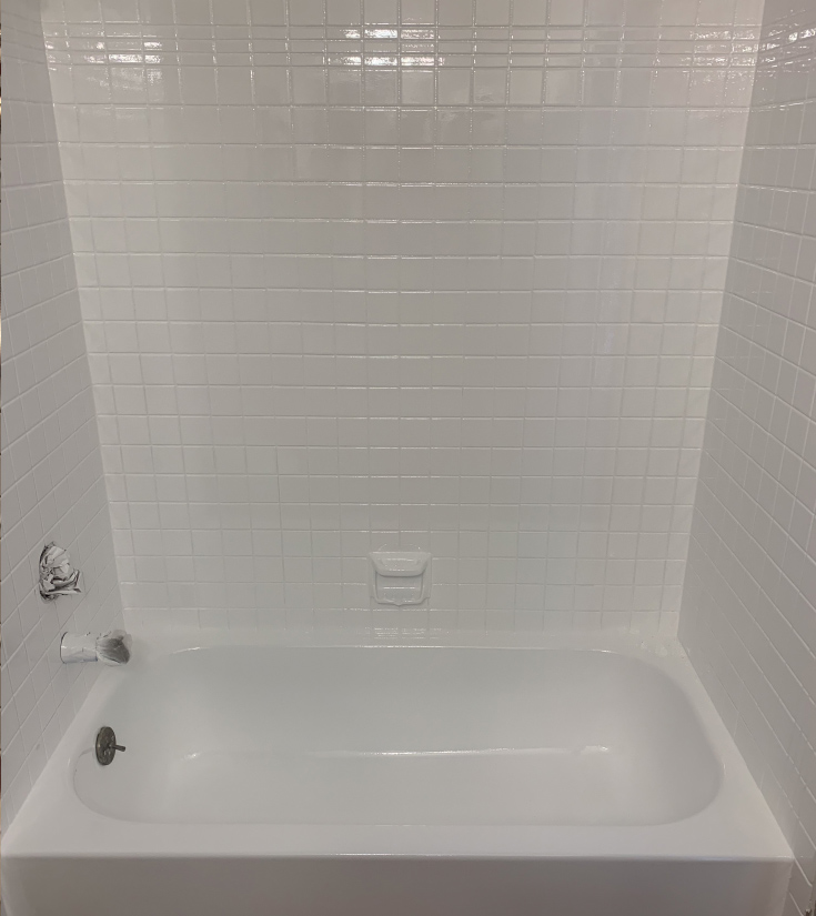 Tile shower after